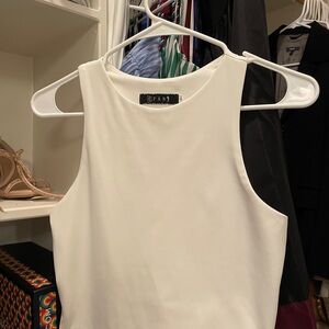 Women's Cream Sleeveless Top